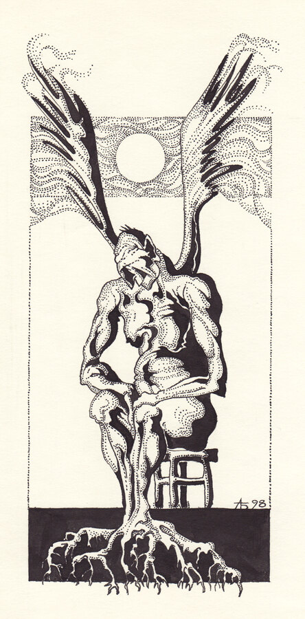 Иллюстрация к статье «Тихие радости», 1998
