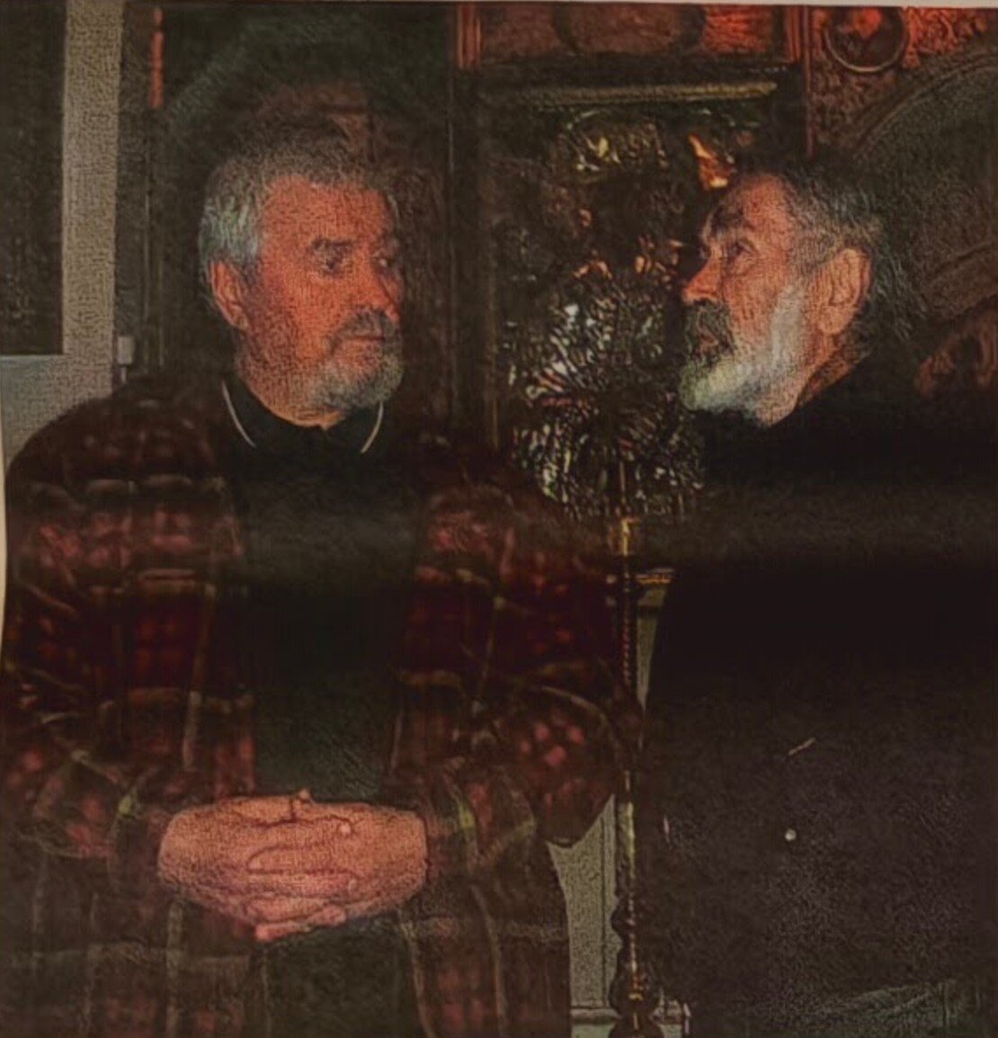 С.В.Ямщиков и Н.И.Кормашов. Октябрь 2005 г. Фото автора.