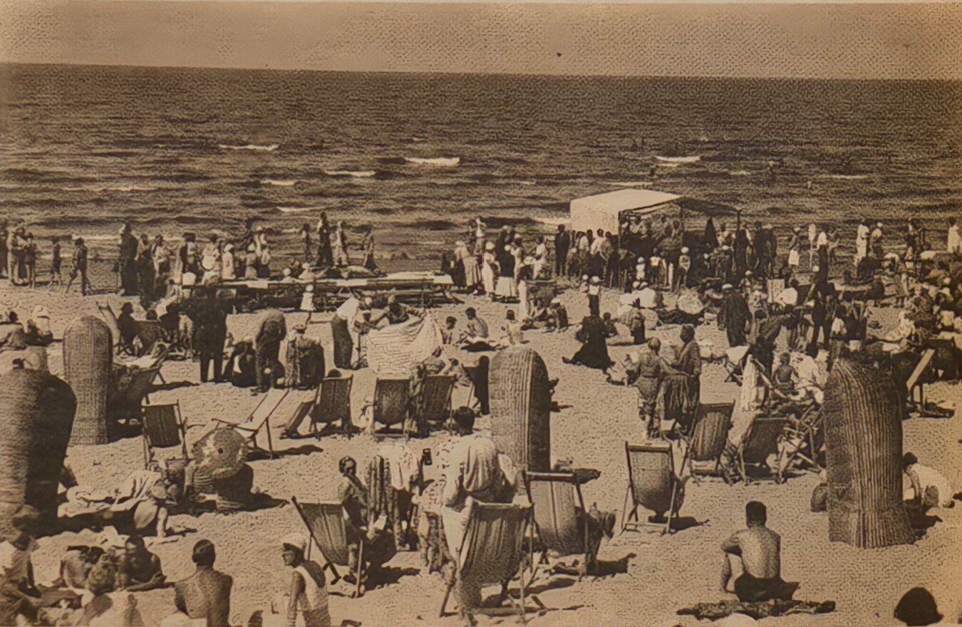 Пляж в Усть-Нарве. 1930-е годы.